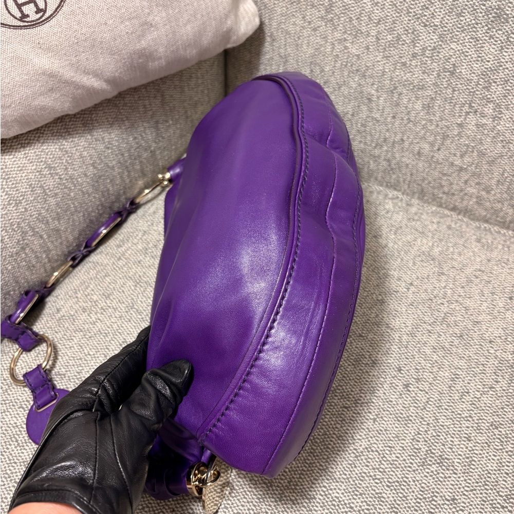 YSL Yves Saint Laurent Purple Hobo Bag - Picture 11 of 12